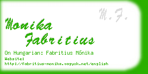 monika fabritius business card